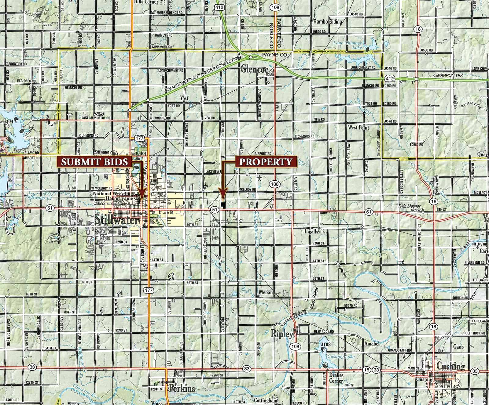 PRODUCING COMMERCIAL DEVELOPMENT SEALED BID AUCTION