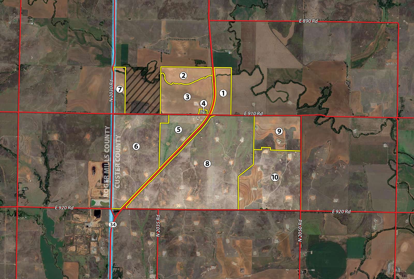 LAND AUCTION 2,427+/ ACRES OFFERED IN 14 TRACTS IN CUSTER COUNTY