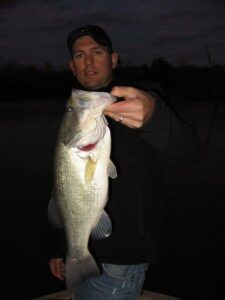 Trophy bass fishing at The Floyd Ranch, Garvin County, OK
