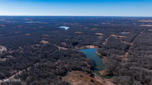 Aerial view of The Floyd Ranch 4,743.5± contiguous acres in Garvin County Oklahoma