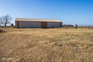 100-by-40 foot pole barn on The Floyd Ranch property in Central Oklahoma