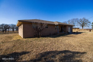 Front view of the 3-bedroom foreman’s residence on The Floyd Ranch, Oklahoma