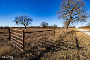 Interior ranch road and perimeter fencing on The Floyd Ranch, Garvin County