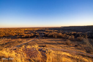 Native grass pasture and fence line at The Floyd Ranch in Oklahoma