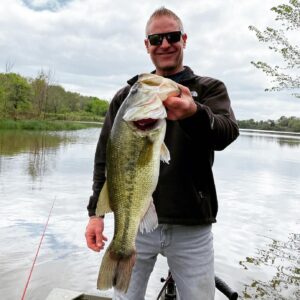 Trophy bass fishing at The Floyd Ranch, Garvin County, OK
